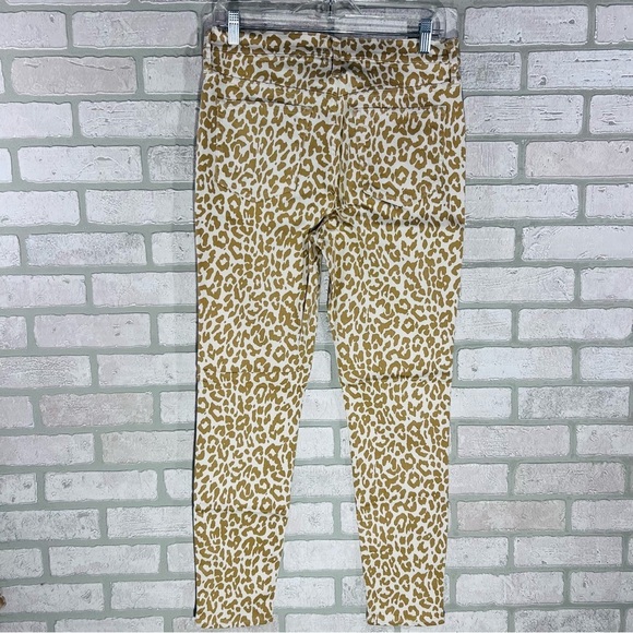 J. Crew NWT 10” High Rise Toothpick Skinny Jeans in Safari Leopard Print Size 29 - Picture 7 of 13